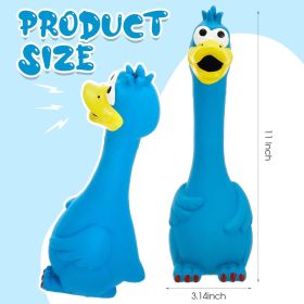 2 Pcs Horse Toys 11 Inches Latex Squeaky Rubber Chicken Dog Toy Reduce Separation Anxiety Screaming Fetch Chicken Toy Turkey Balls for Horse Pet(