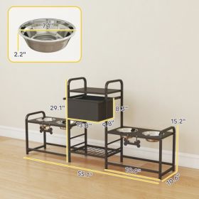 Dog Bowls /Pet Feeding Storage (Option: defaulttitle)